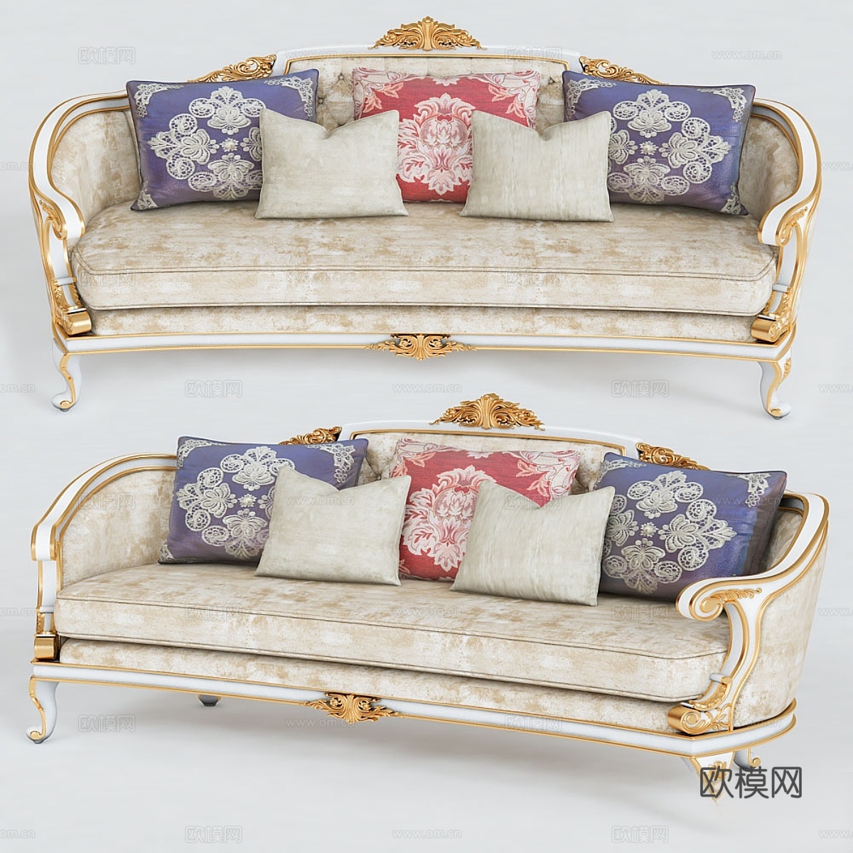 经典沙发3d模型下载