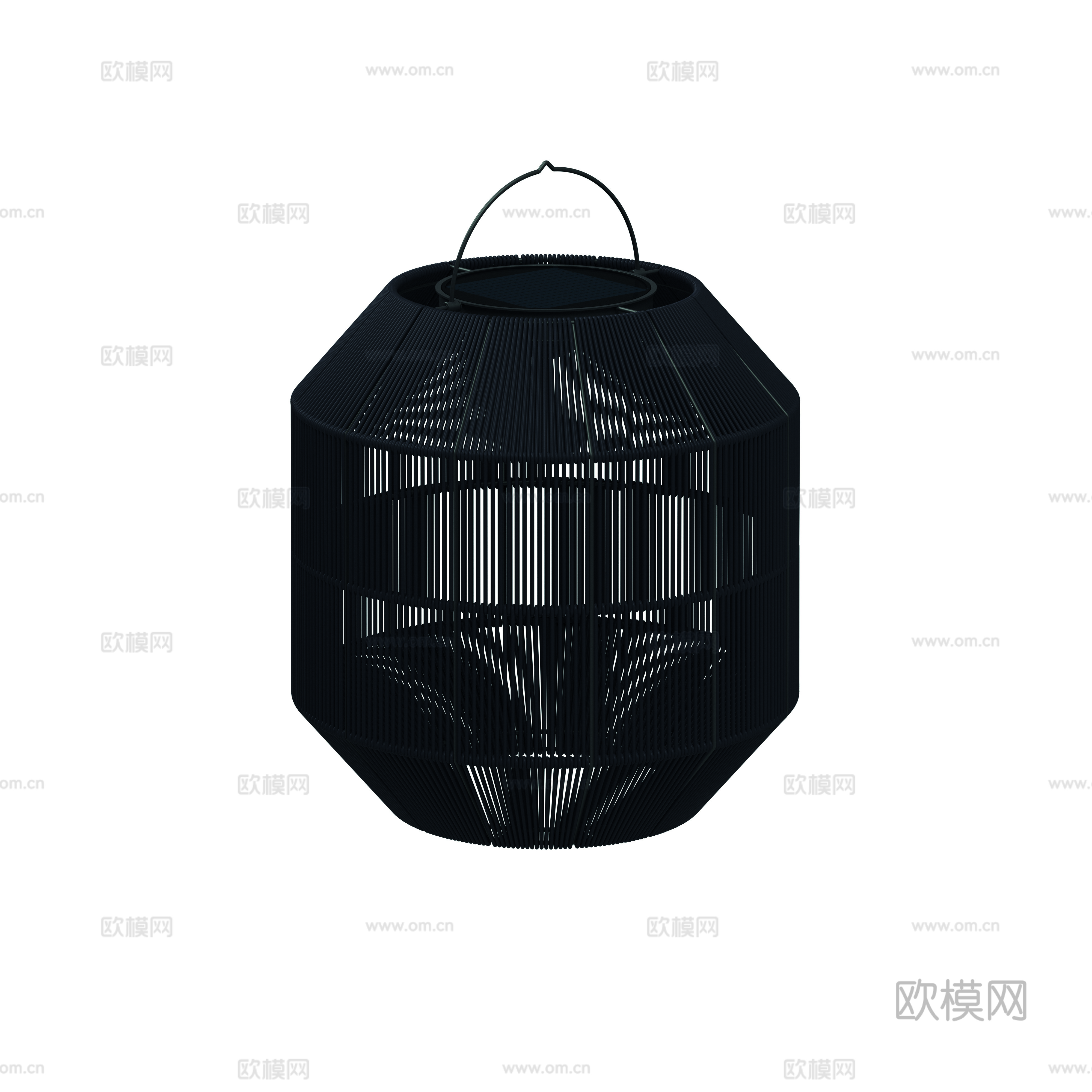 gloster 户外氛围灯 落地灯 藤编圆形灯su模型