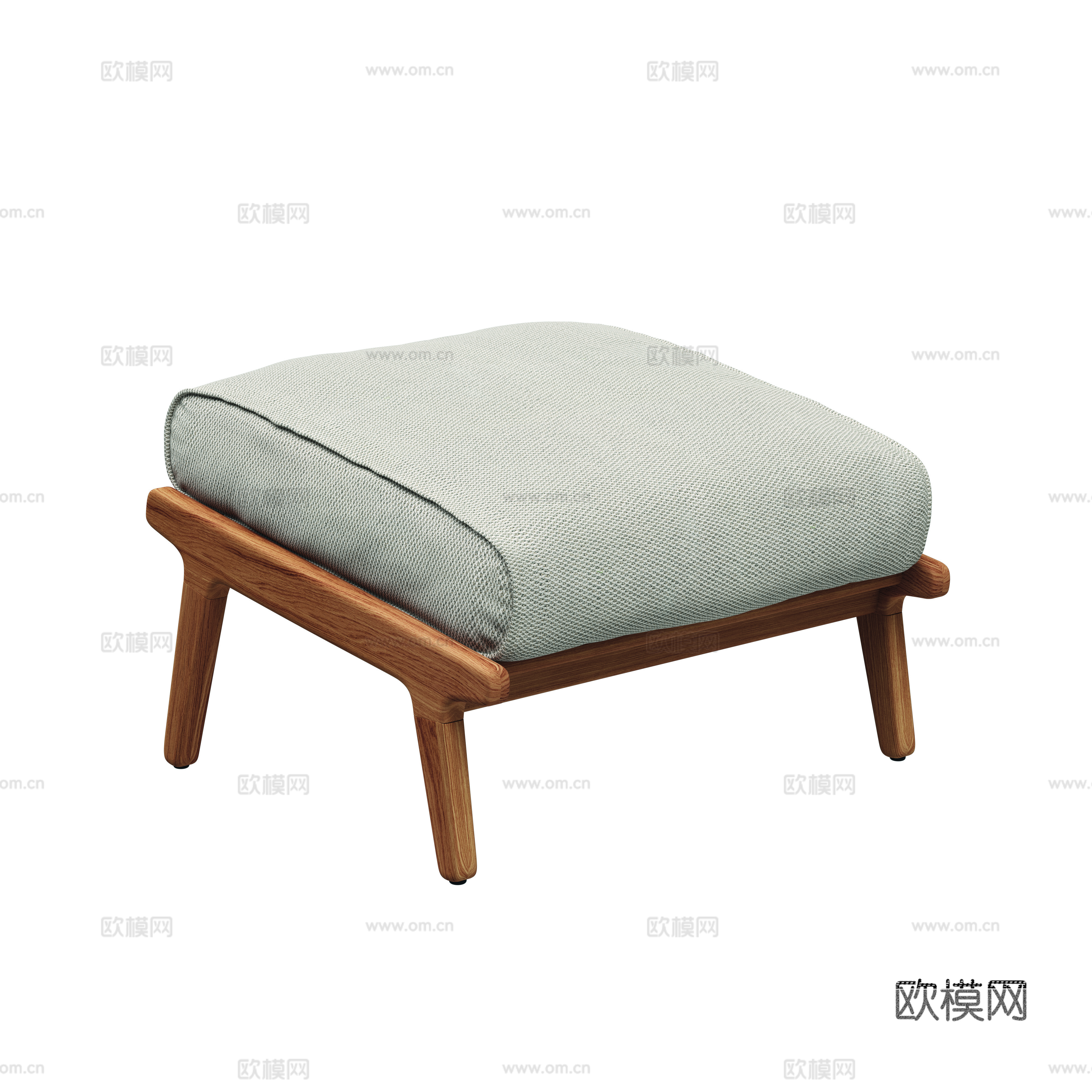 gloster  - 现代户外椅凳 柚木沙发脚踏su模型