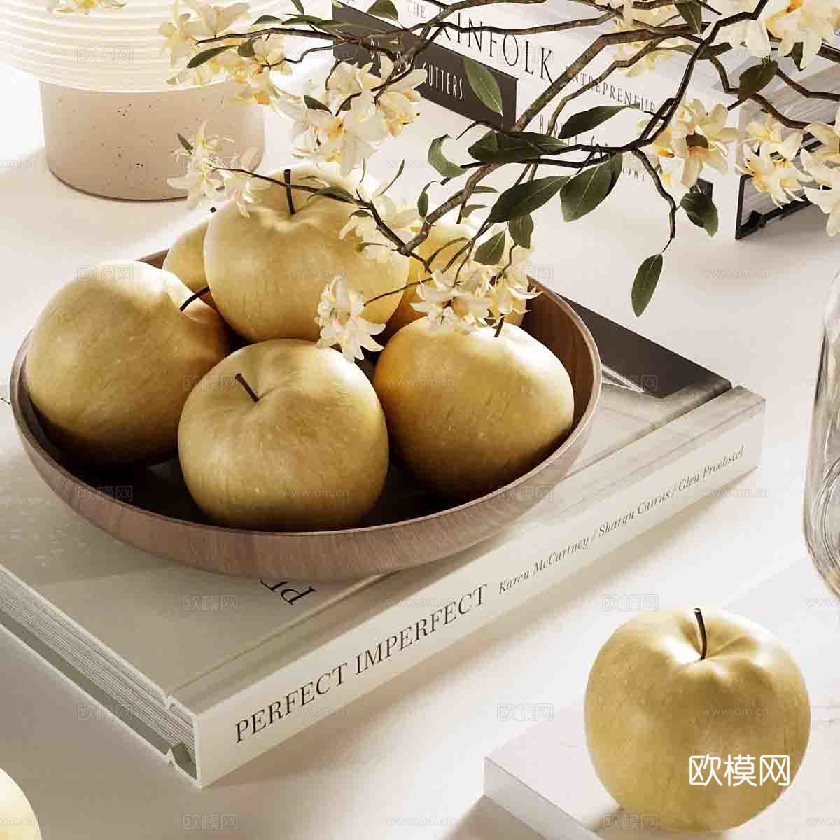 现代饰品摆件组合3d模型下载（渲染图4）