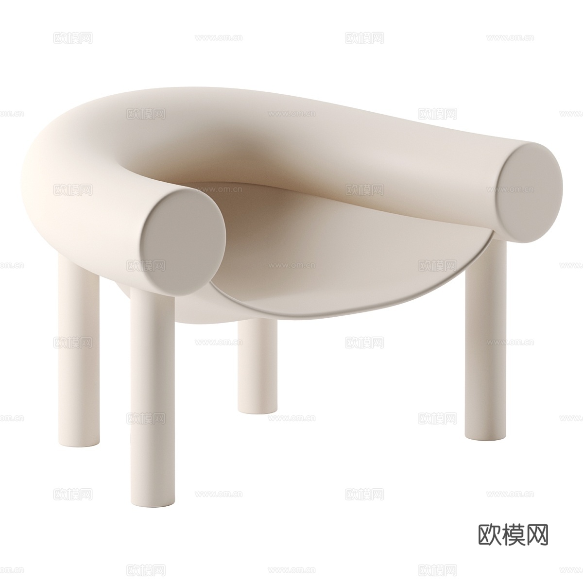 magis设计Sam son休闲椅3d模型下载