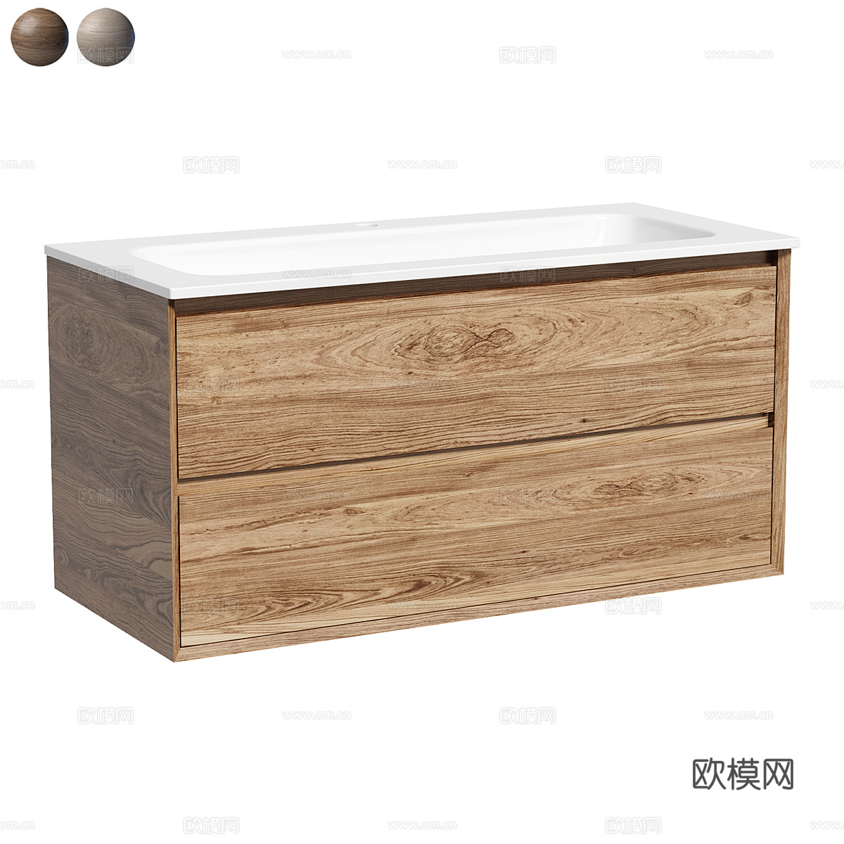 北欧简约台盆柜 台盆柜 装饰柜 卫生间柜子3d模型下载