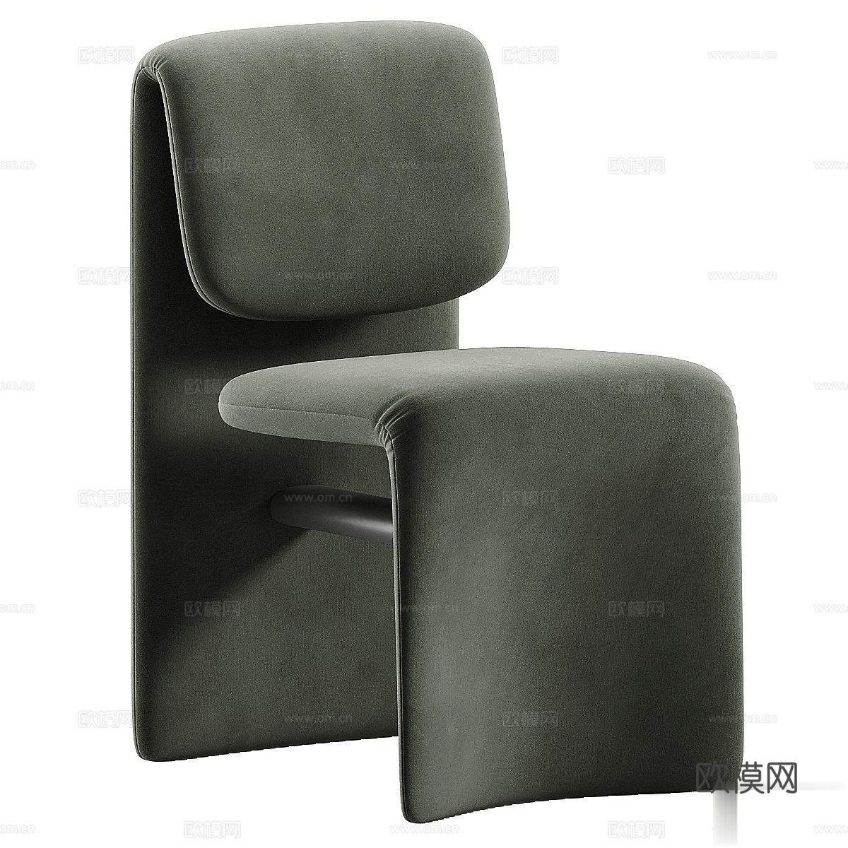 现代意式餐桌椅组合3d模型下载（渲染图2）