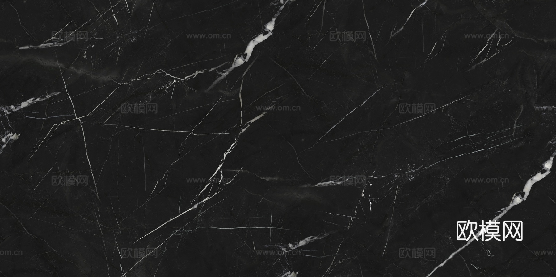 现代无缝黑色大理石 黑白根大理石