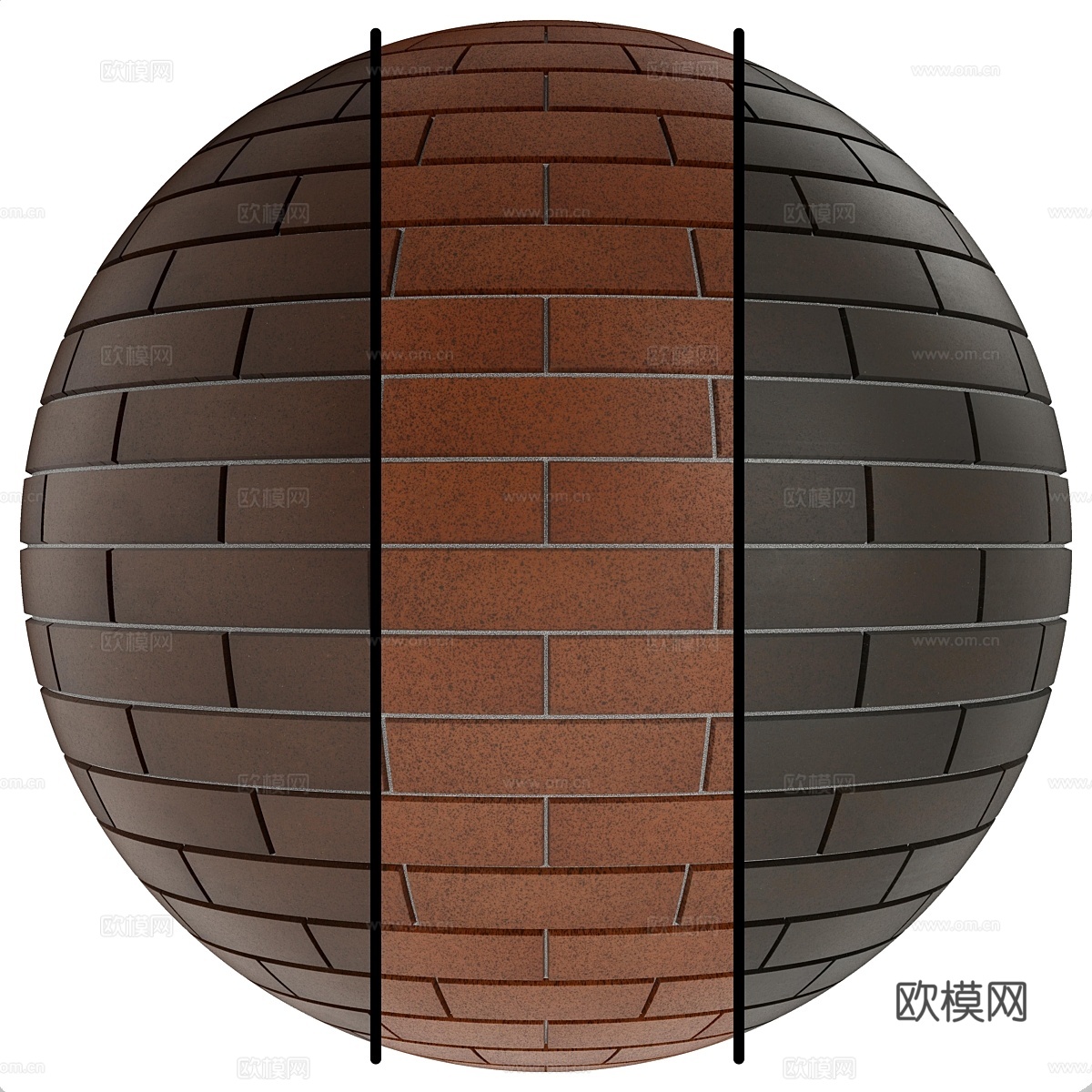 FB41 清洁仿古砖纹理 PBR 3 MAT 43d模型下载