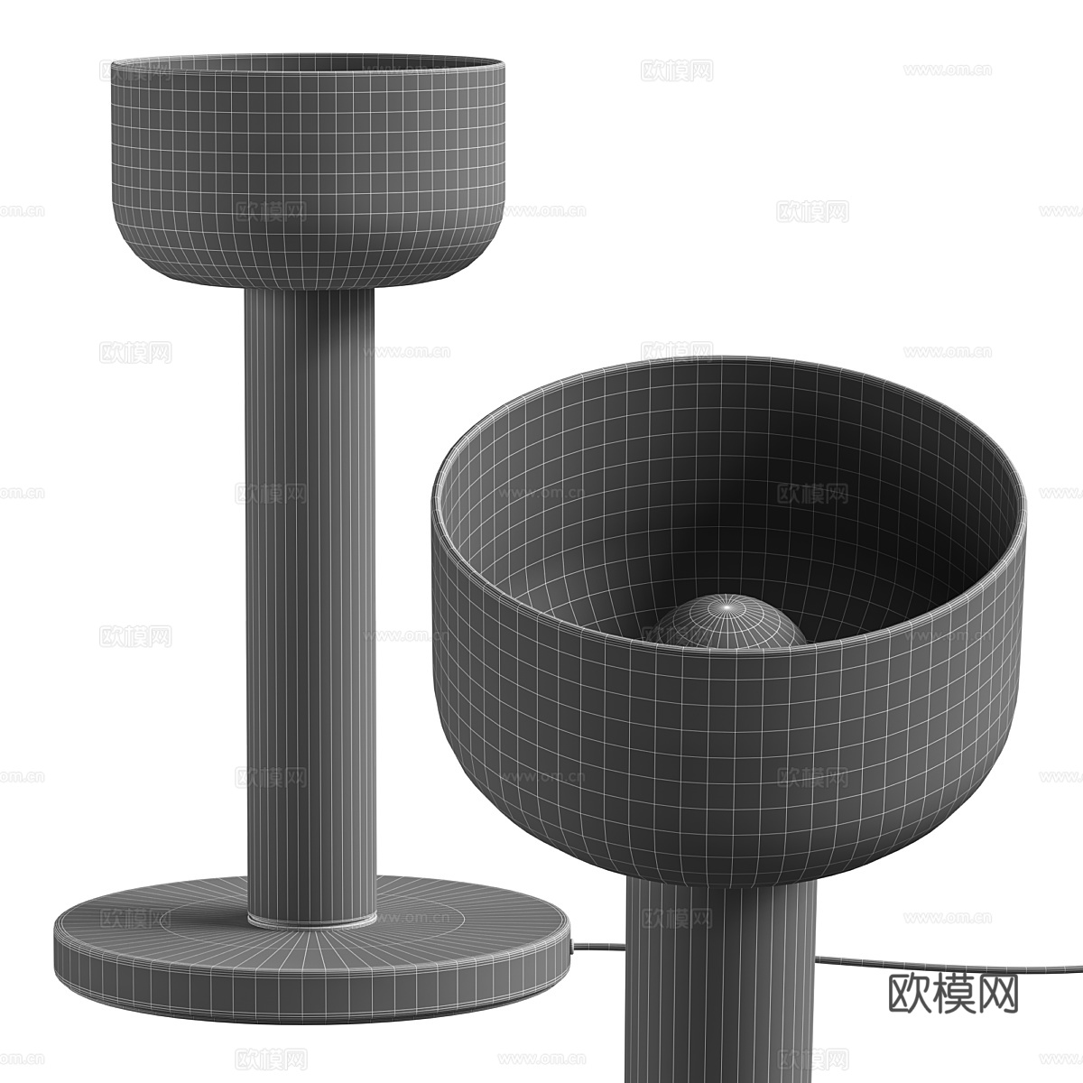 现代意式 BARRIES 台灯3d模型下载（渲染图4）