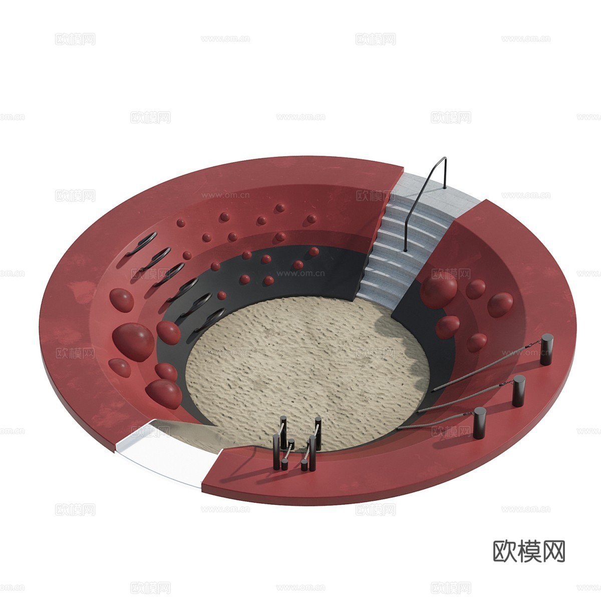 游乐场3d模型下载（渲染图3）