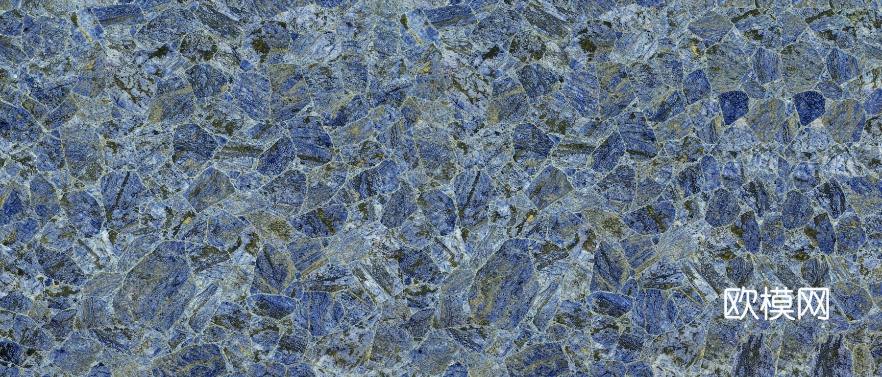 景泰蓝半宝石 蓝色大理石拼花 蓝宝石拼花奢石 蓝色拼花石材