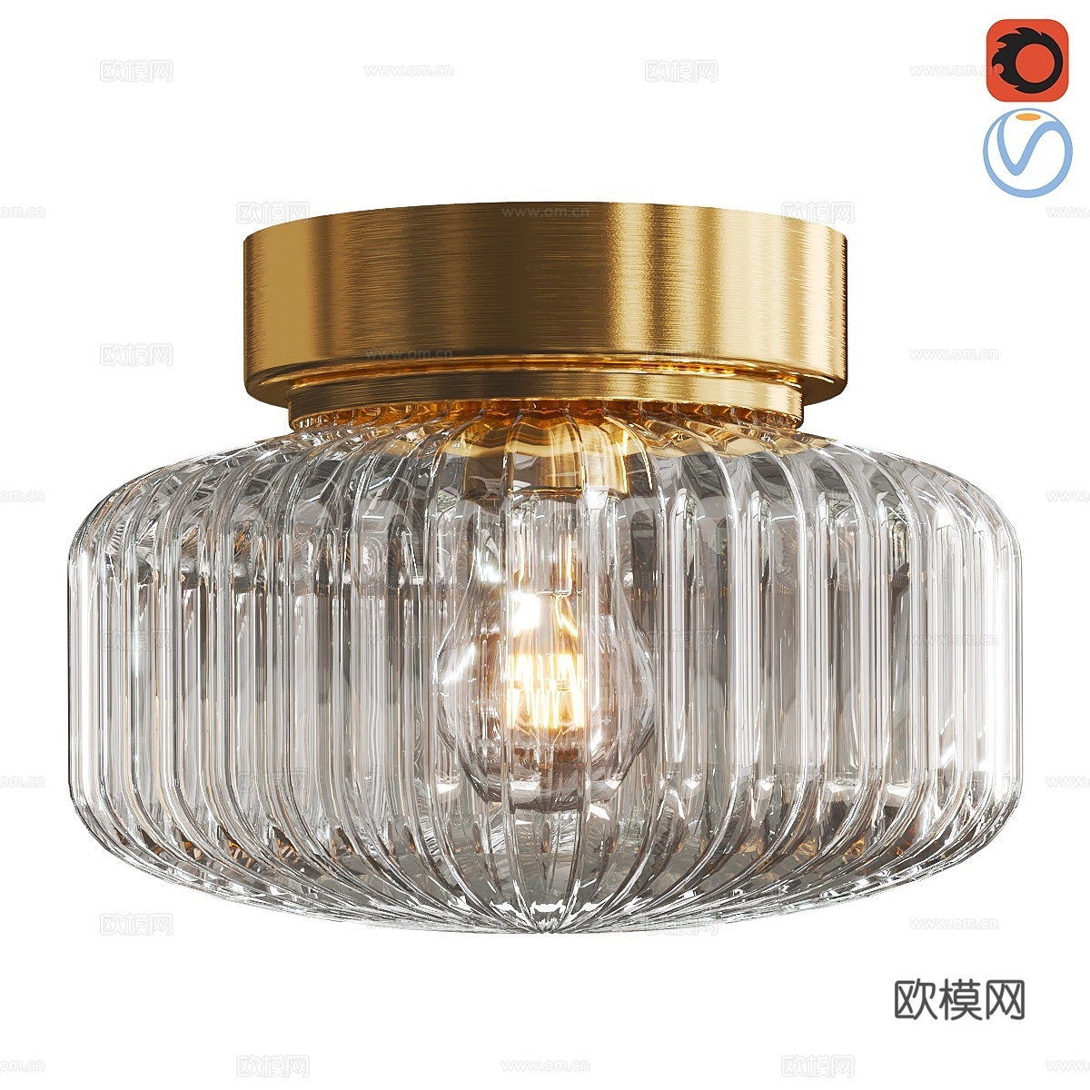 SOLKLINT天花灯3d模型下载