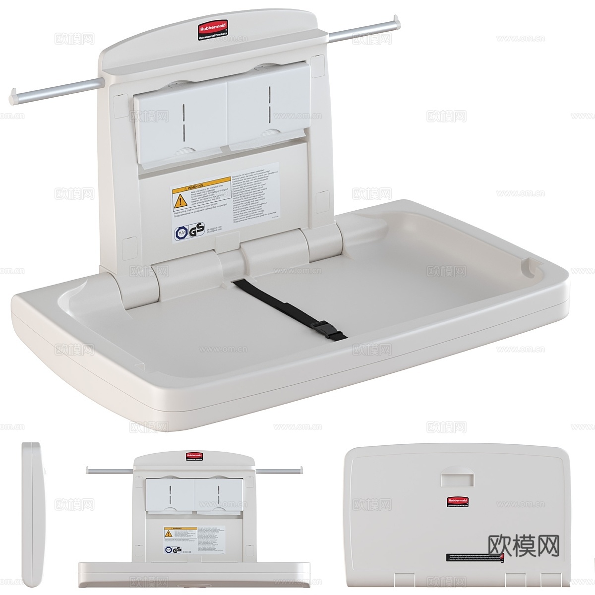 Rubbermaid 换尿布台3d模型下载