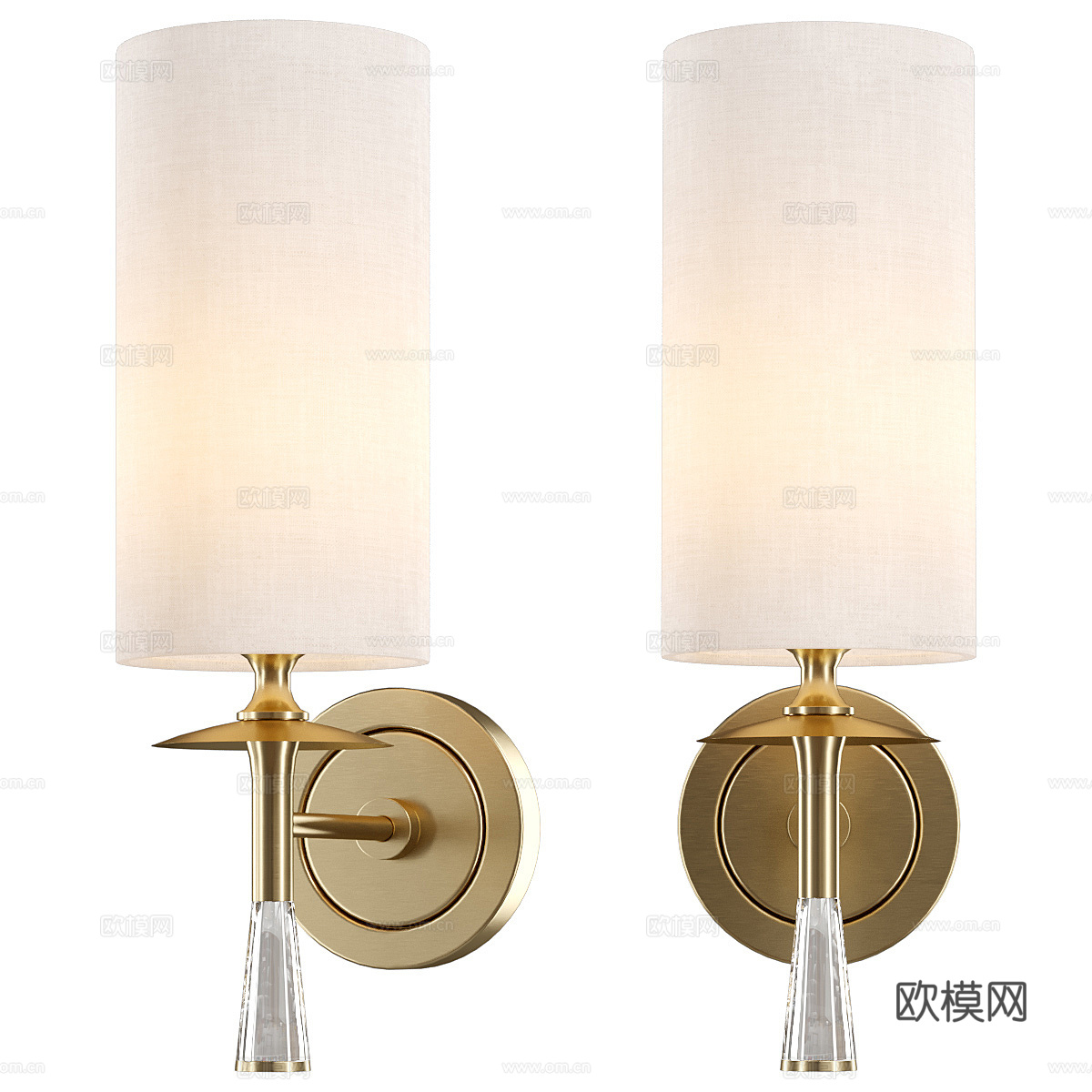 现代轻奢 Lampatron LEWIS 壁灯3d模型3d模型下载（渲染图2）