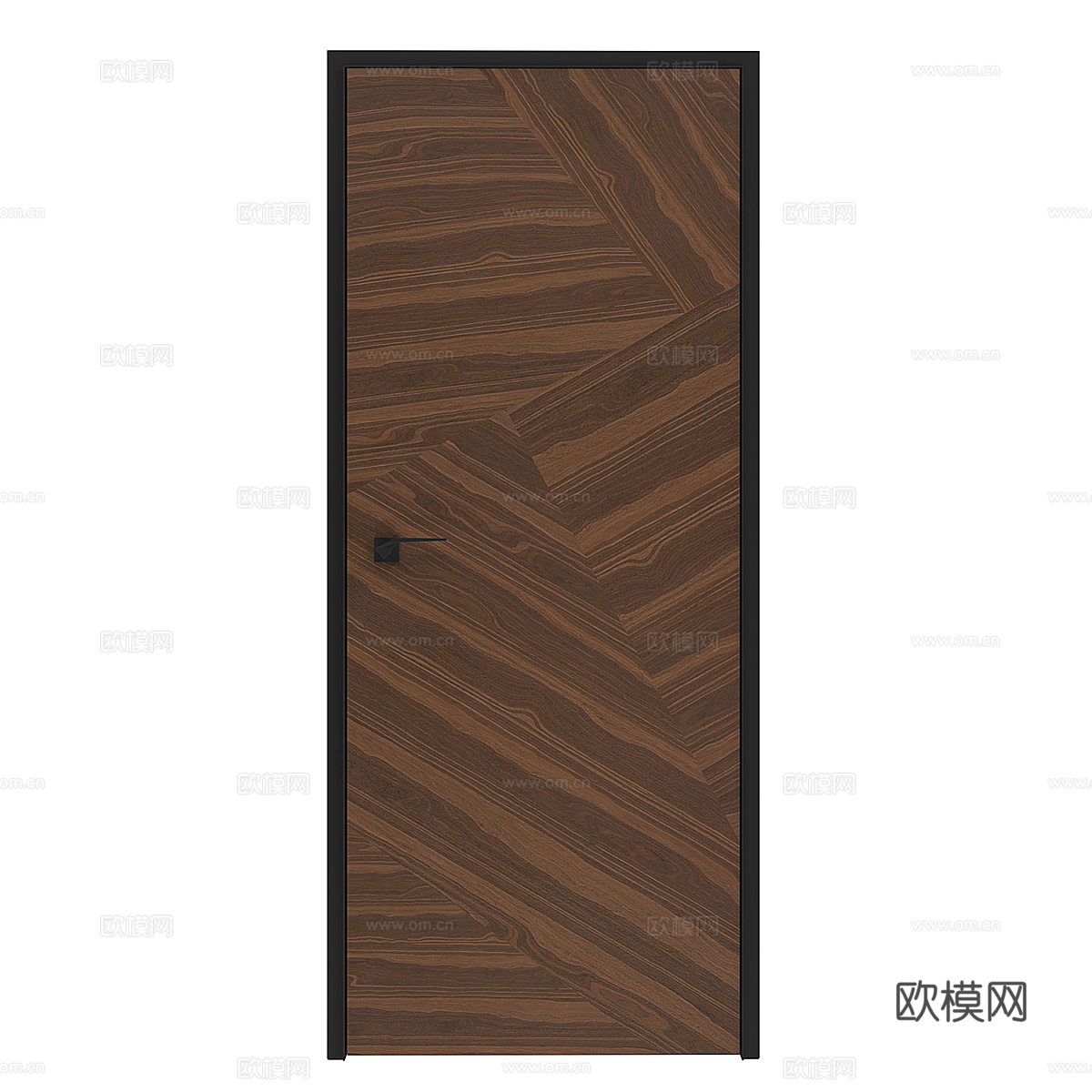 北欧简约单开门 房间门 卧室门 入户门3d模型下载