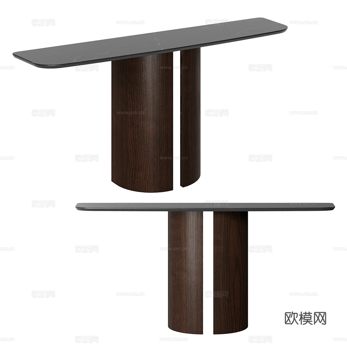 北欧简约餐桌 餐桌 简约餐桌 方形餐桌 木质餐桌3d模型下载