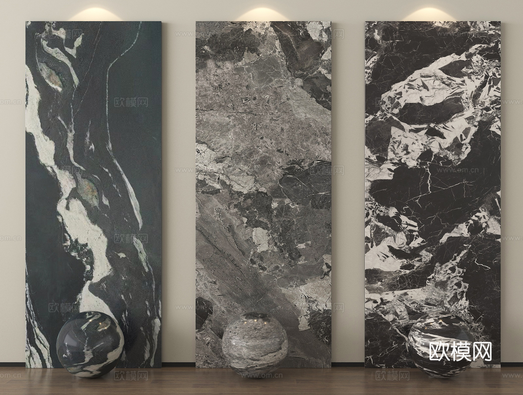 现代轻奢石材 大理石 岩板 护墙板 背景墙su模型