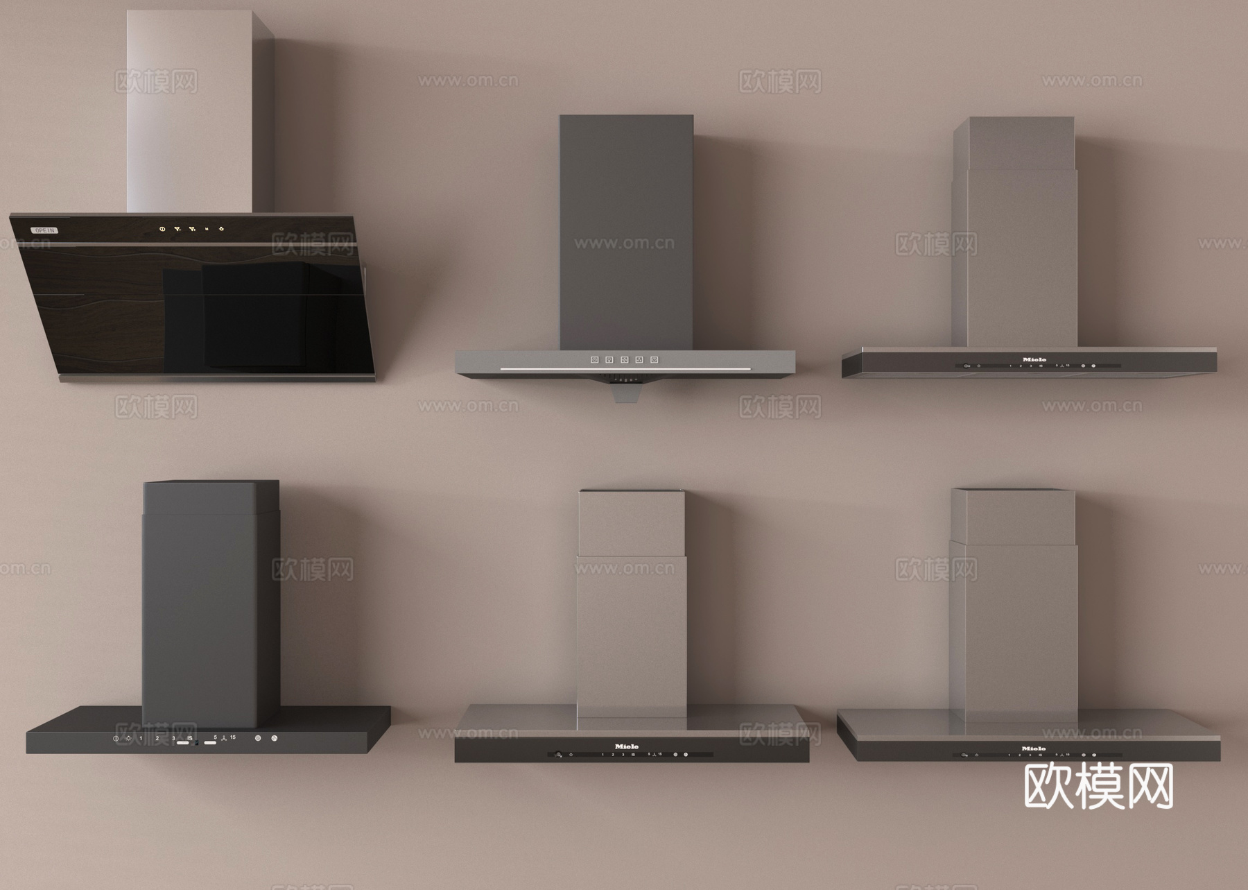 现代油烟机3d模型下载