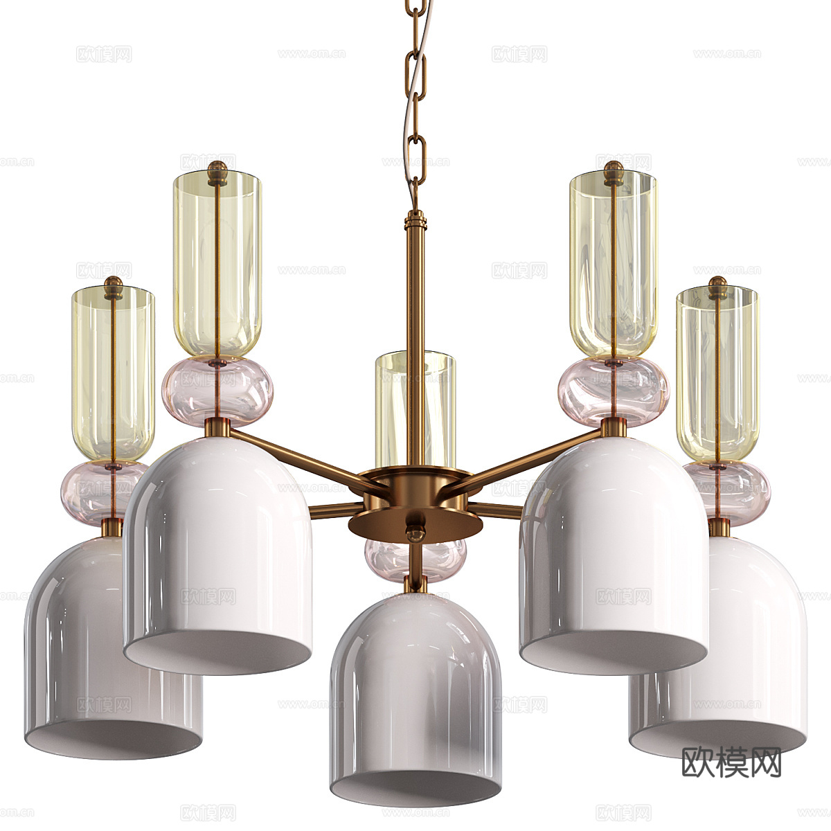 现代轻奢 Lumion Gillian 枝形吊灯3d模型下载（渲染图3）