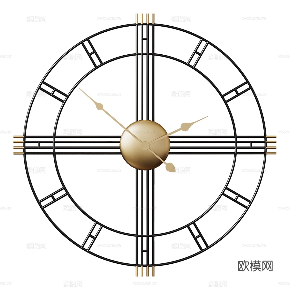 帝国主义壁钟3d模型下载