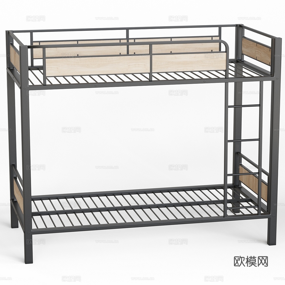 双层床带床架，Hiba3d模型下载