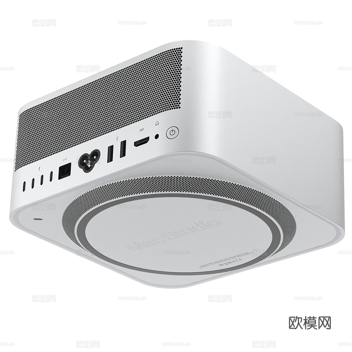 带显示屏的 Apple Mac Studio PC 套装3d模型3d模型下载（渲染图5）