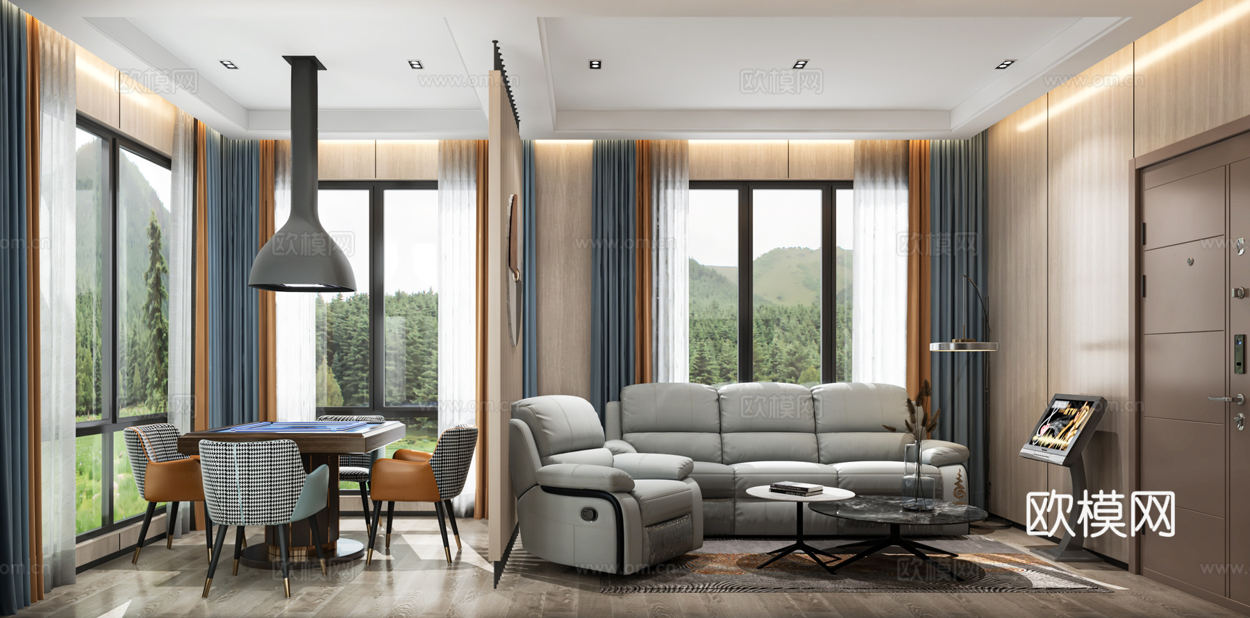 现代户外度假舱3d模型下载（渲染图3）