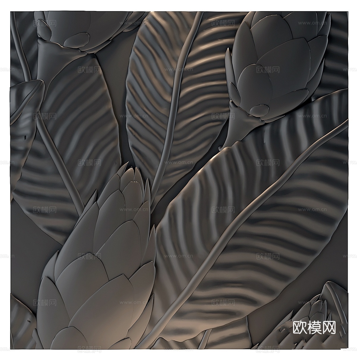 3D墙板丛林-13d模型下载