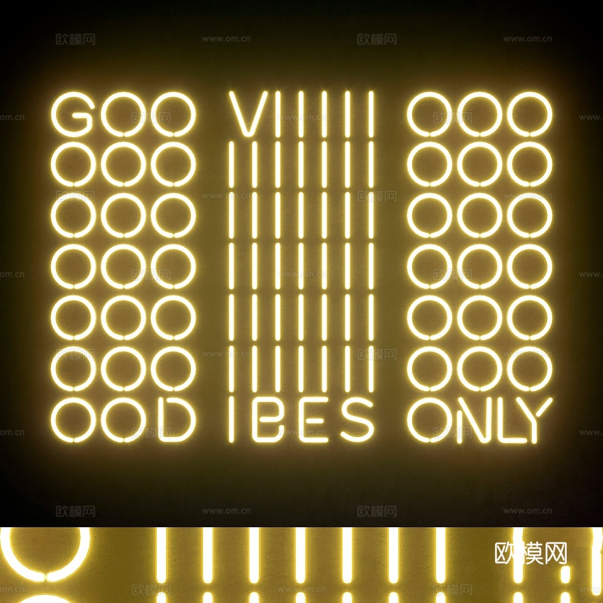 灯模块套装68霓虹灯3d模型下载