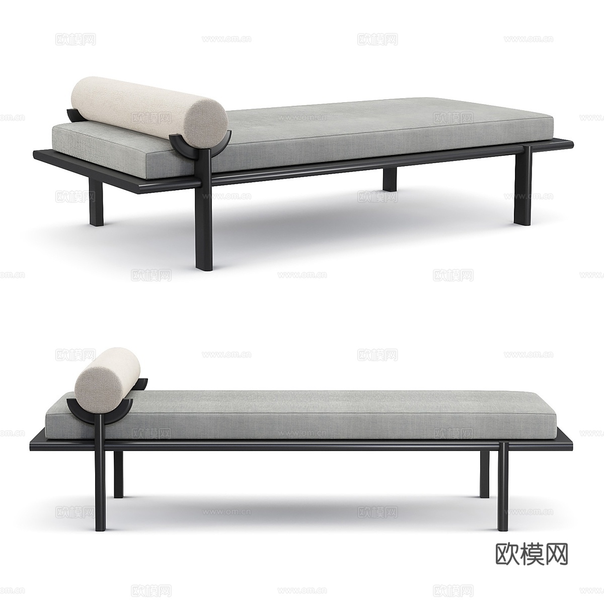 Vonnegut Kraft - 黑色新月休闲日床3d模型