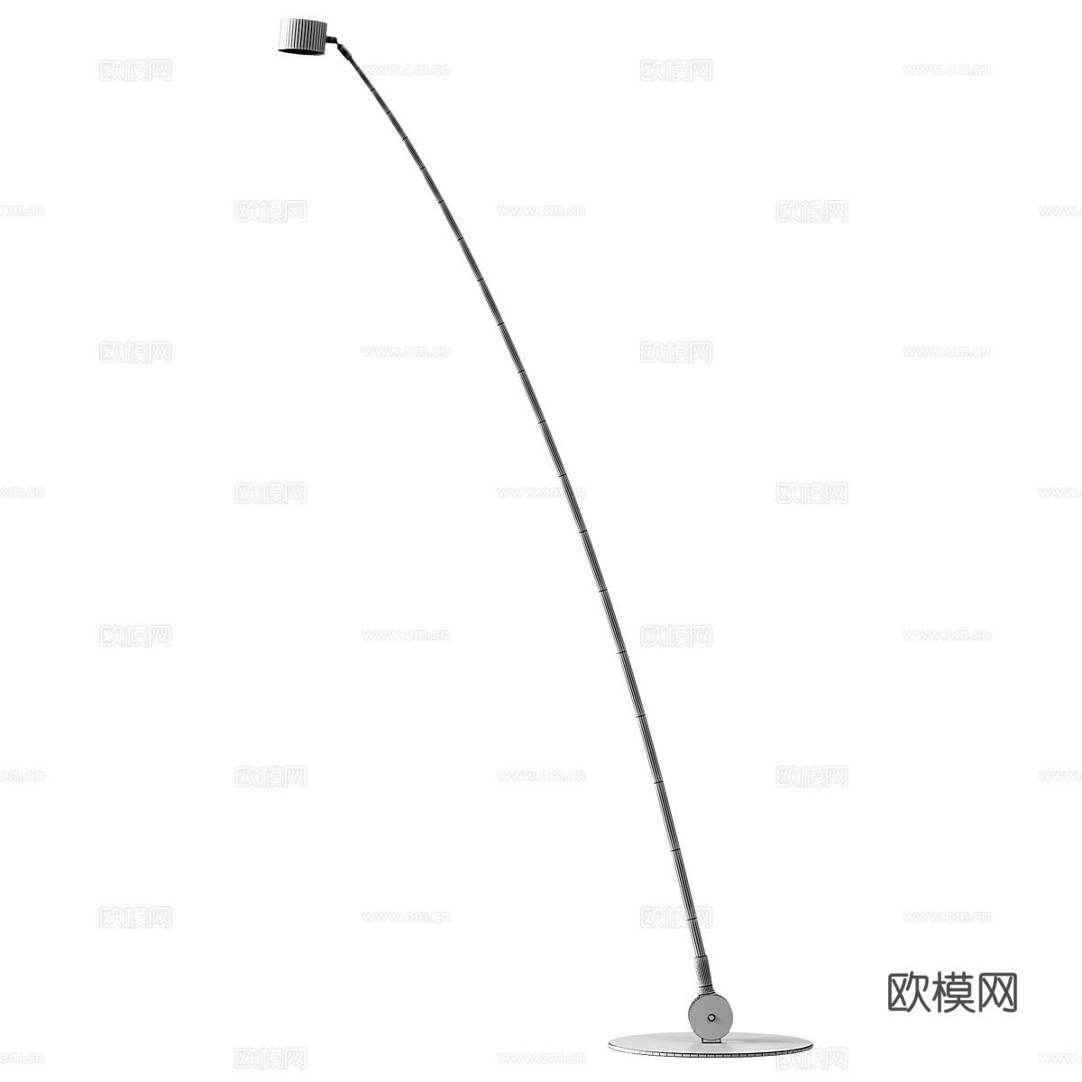 现代极简可调光调色温落地灯3d模型下载（渲染图4）