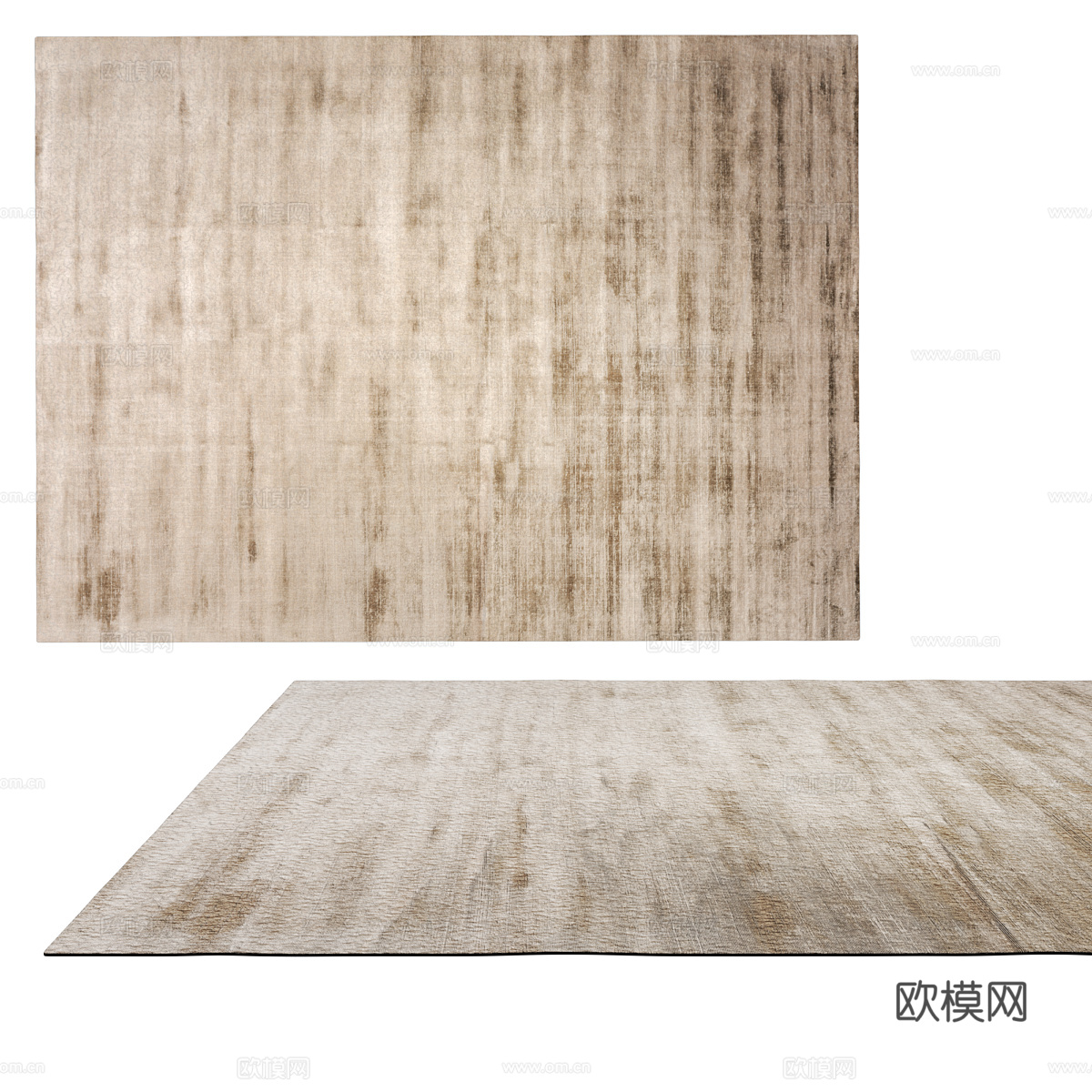 现代简约地毯 地毯 客厅地毯3d模型下载