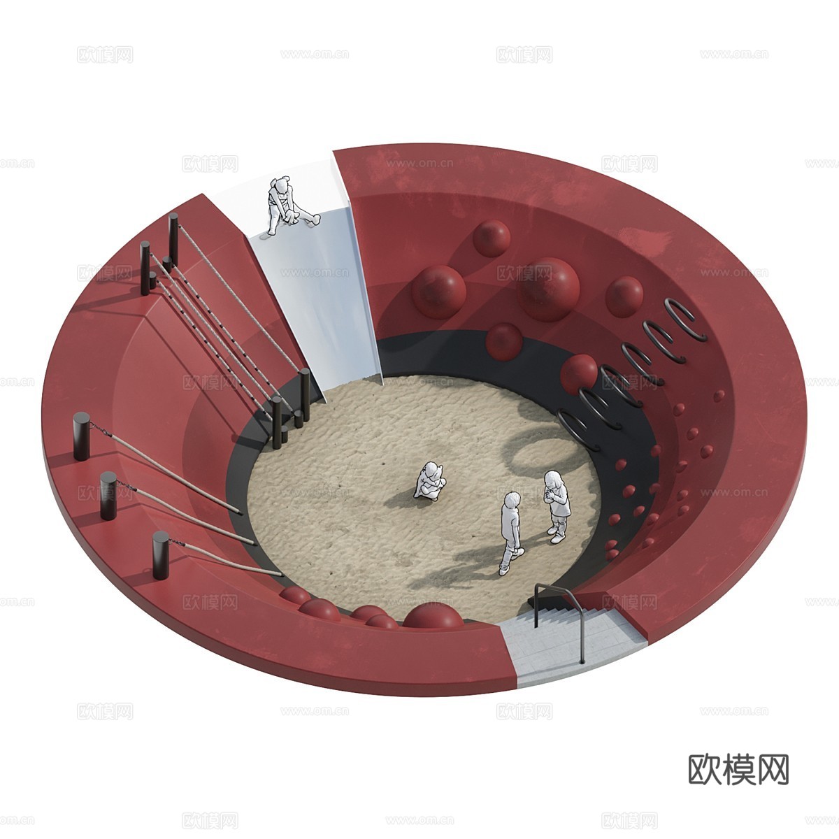 游乐场3d模型下载（渲染图1）