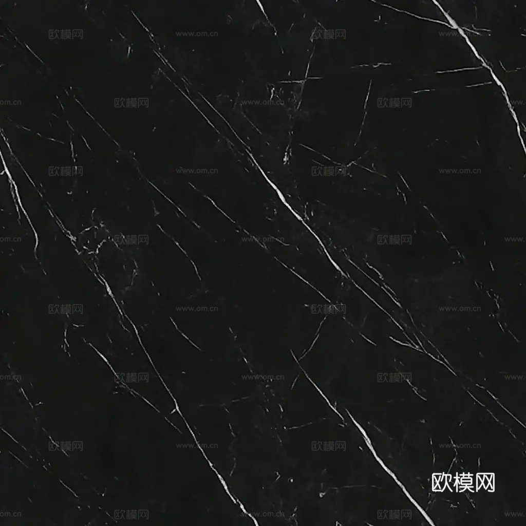 现代无缝黑色大理石 黑白根大理石