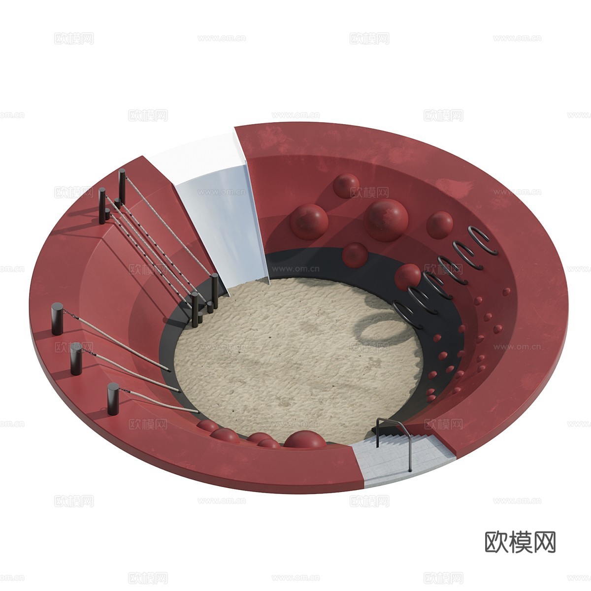 游乐场3d模型下载（渲染图2）