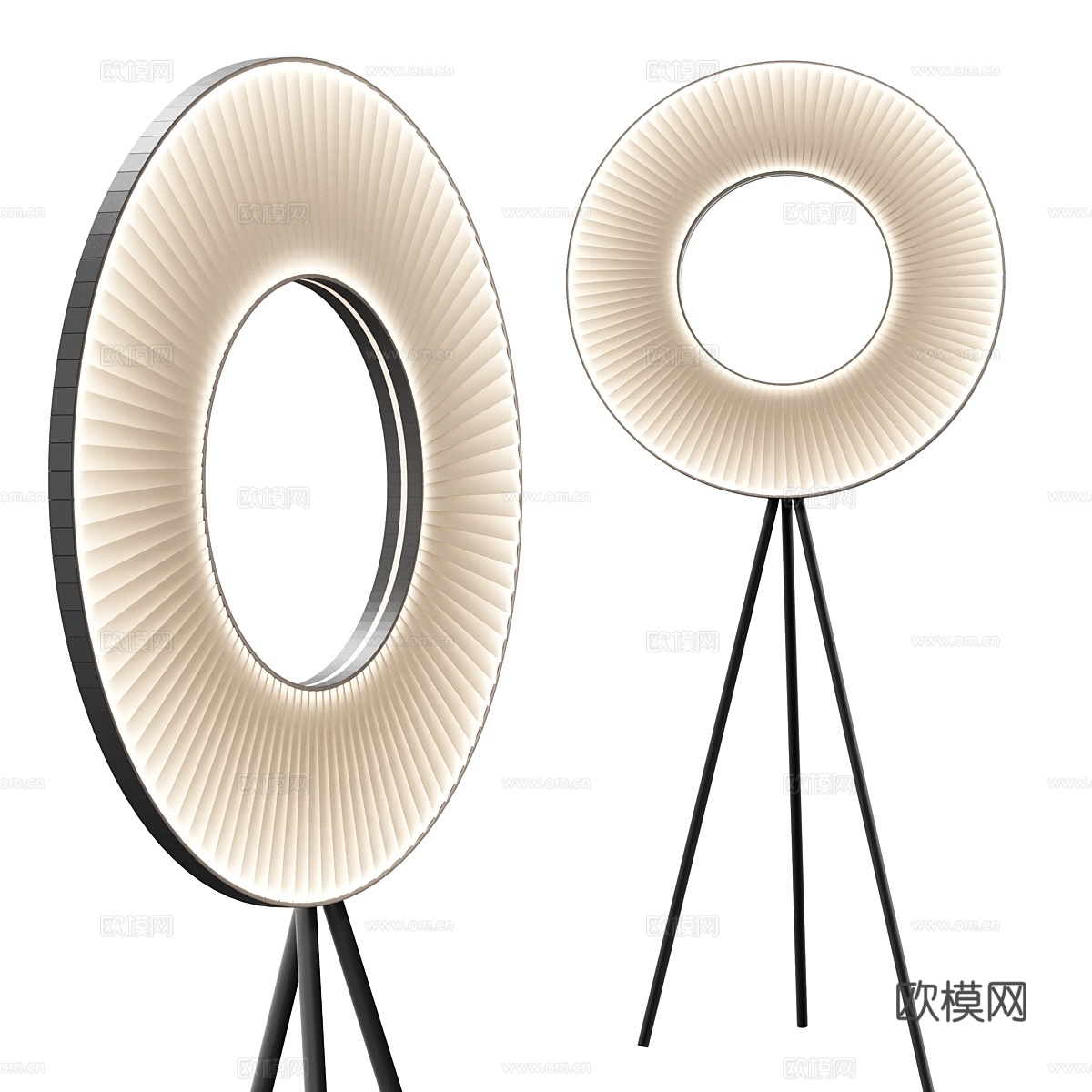 dix heures dix iris h590 落地灯3d模型下载