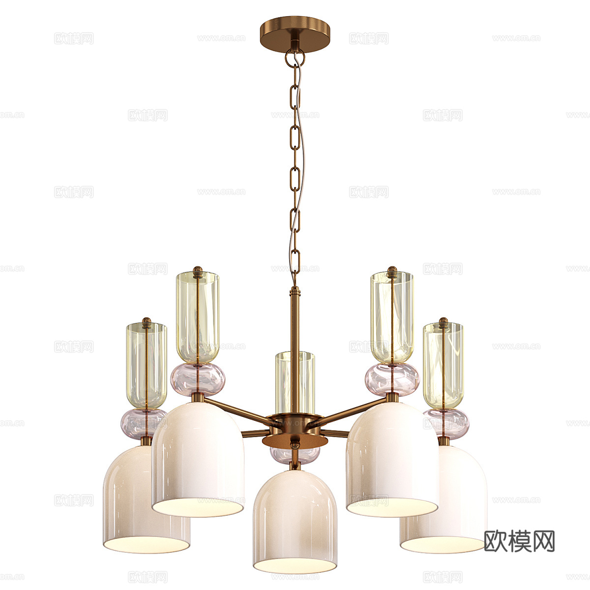 现代轻奢 Lumion Gillian 枝形吊灯3d模型下载（渲染图2）