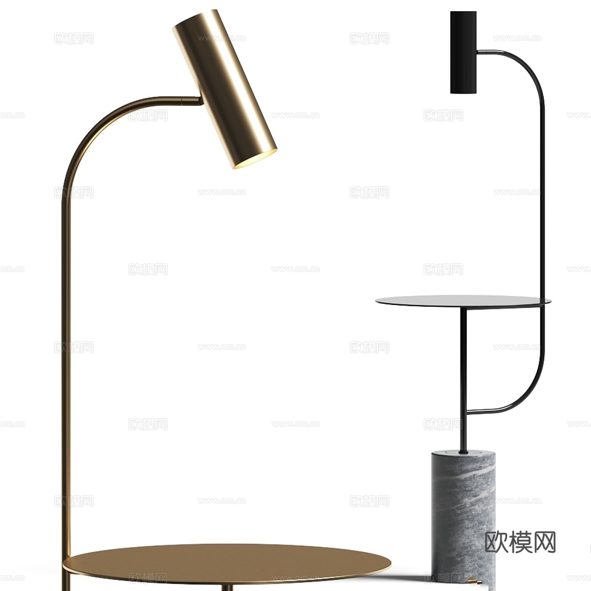 罗奇堡 Pasteur 落地灯3d模型