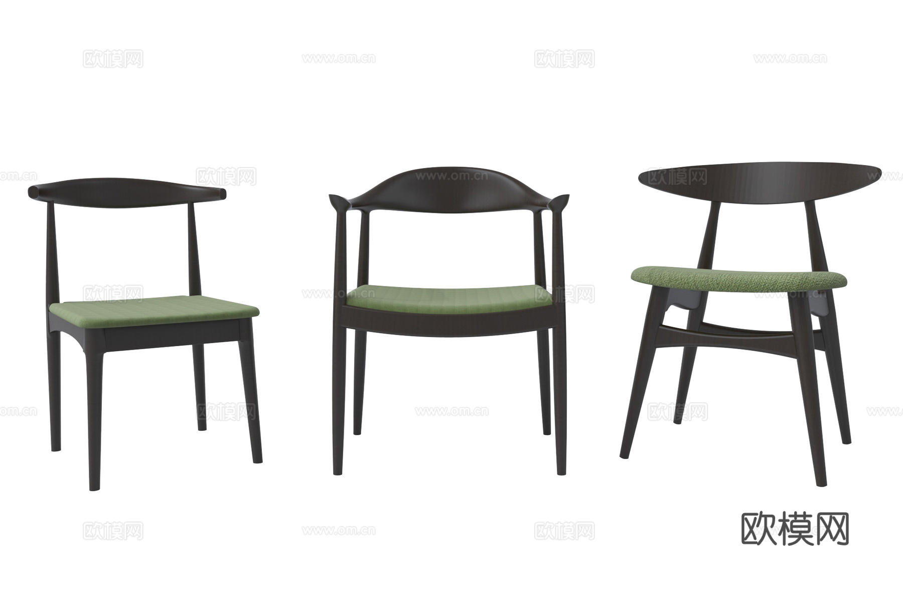 法式餐椅 单椅 休闲椅3d模型下载