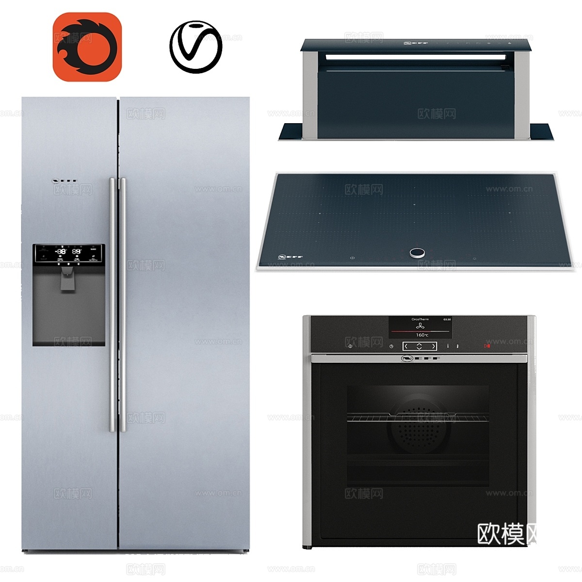 Neff 电器套装 013d模型下载