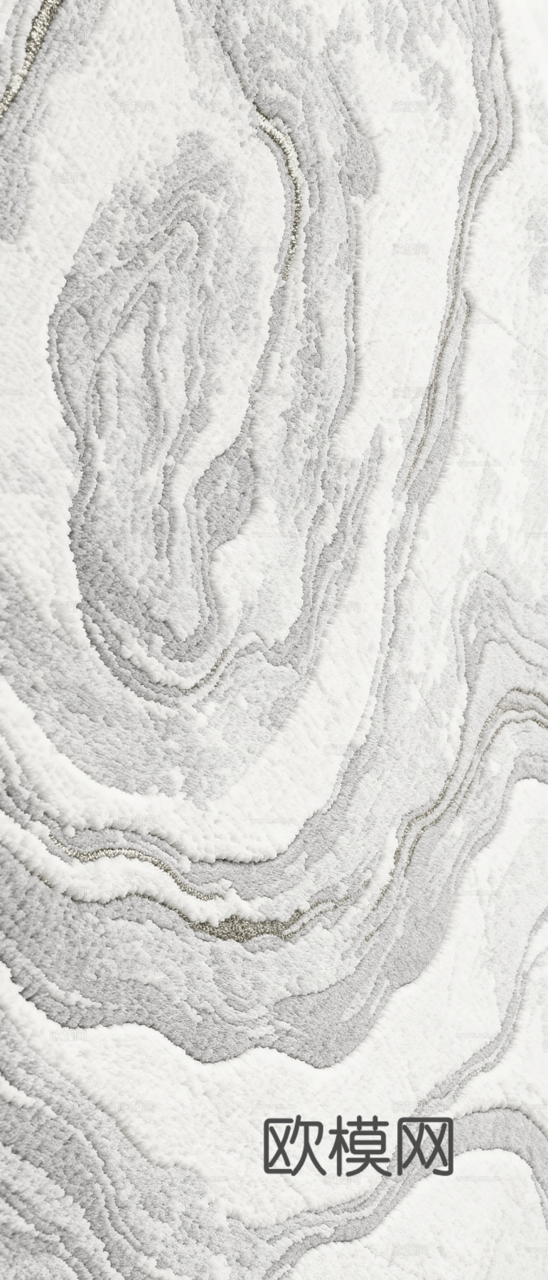 灰白色祥云地毯 抽象花纹中式地毯 灰白地毯 禅意地毯 诧寂风