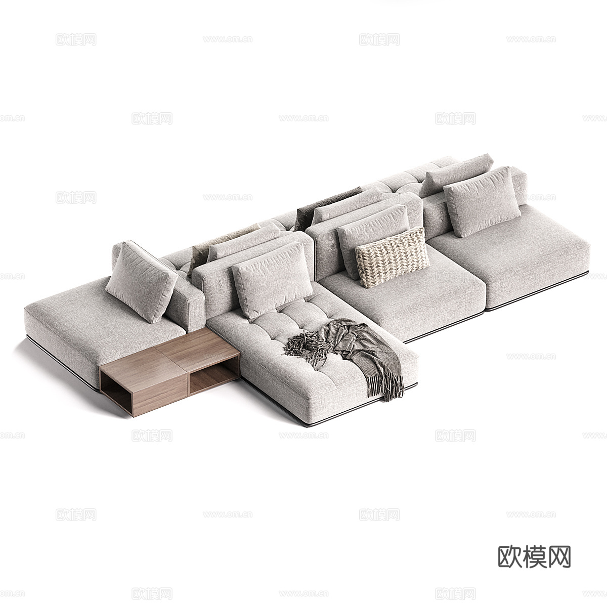 现代意式 ESTRO Modelni 组合沙发3d模型下载（渲染图3）