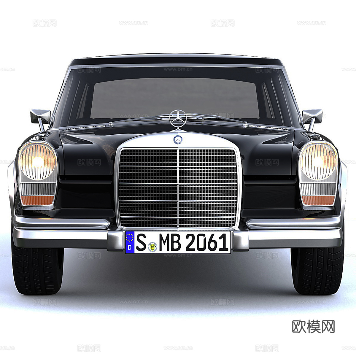 梅赛德斯-奔驰 600 铂尔曼 （W100）豪华轿车3d模型下载（渲染图3）