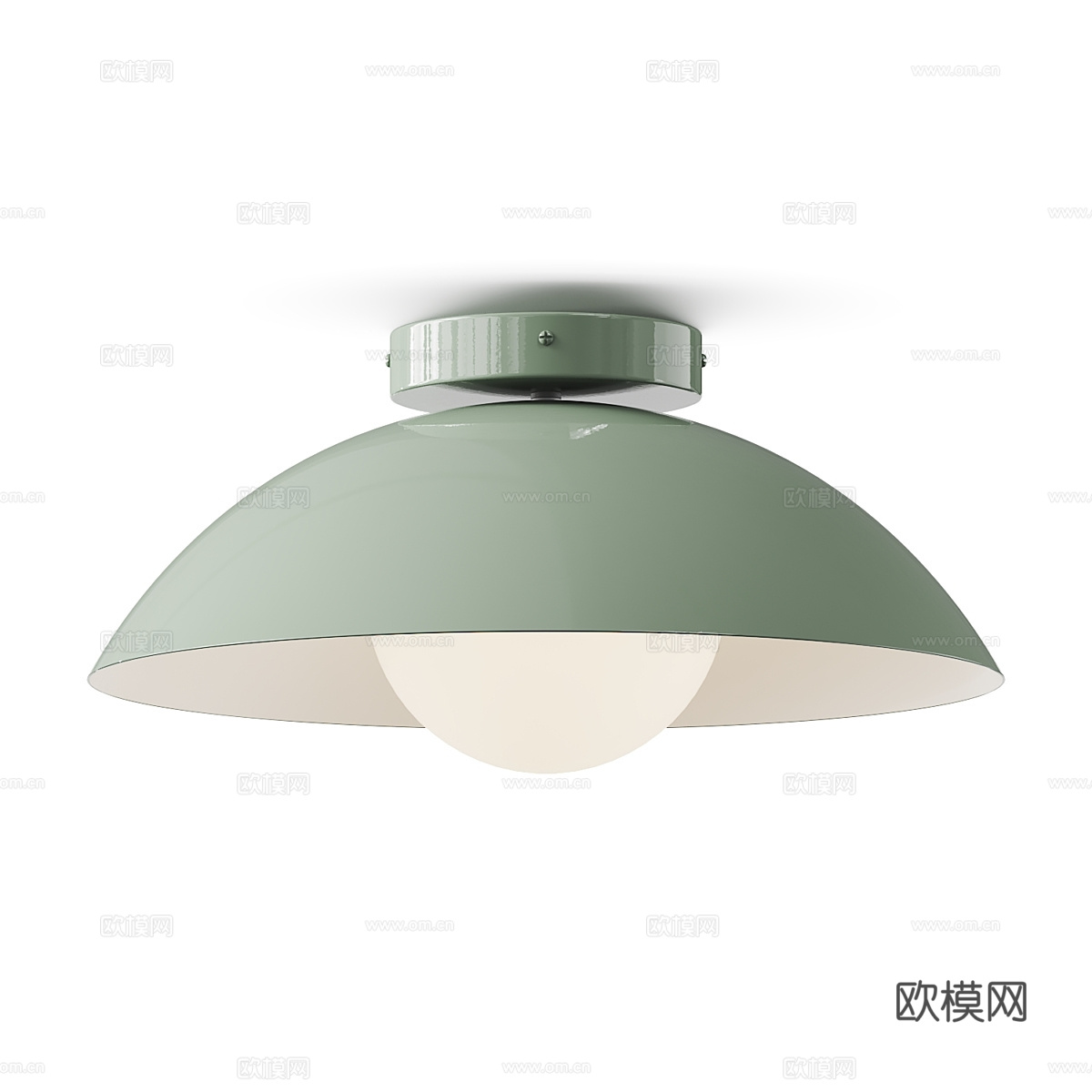 现代奶油风 Gemma 嵌入式吸顶灯3d模型下载（渲染图3）