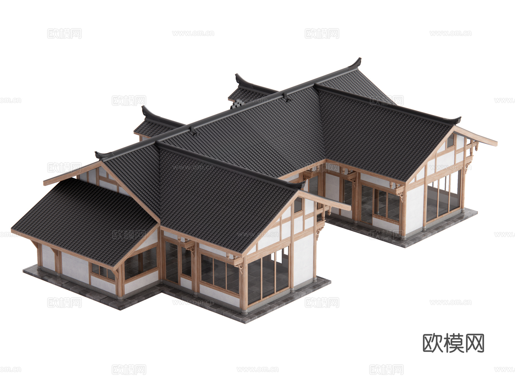 中式建筑su模型