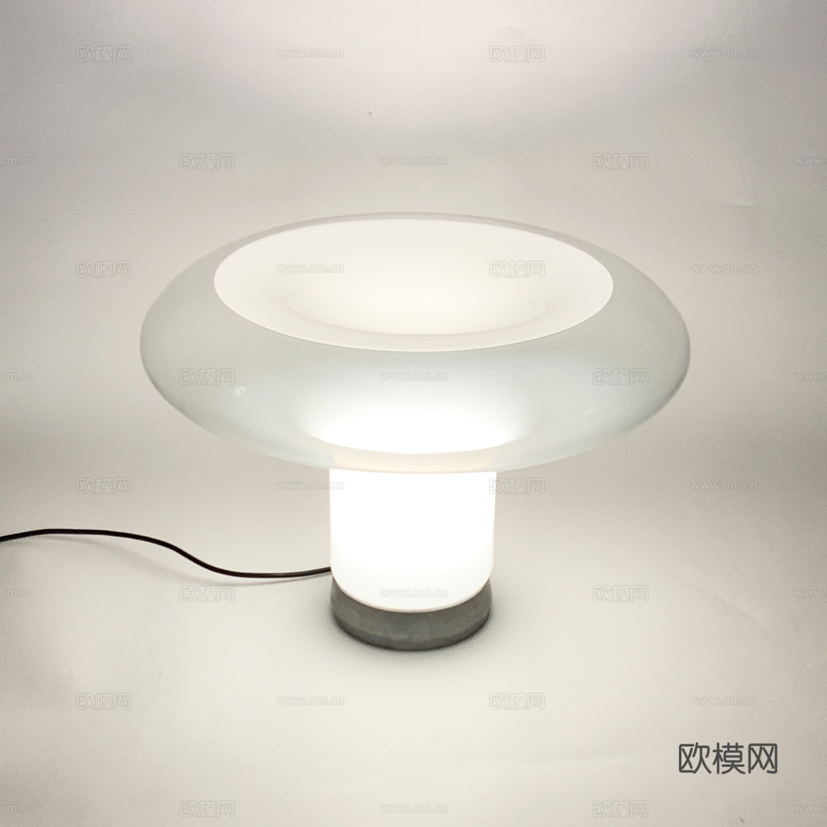Artemide 玻璃台灯 蘑菇台灯su模型