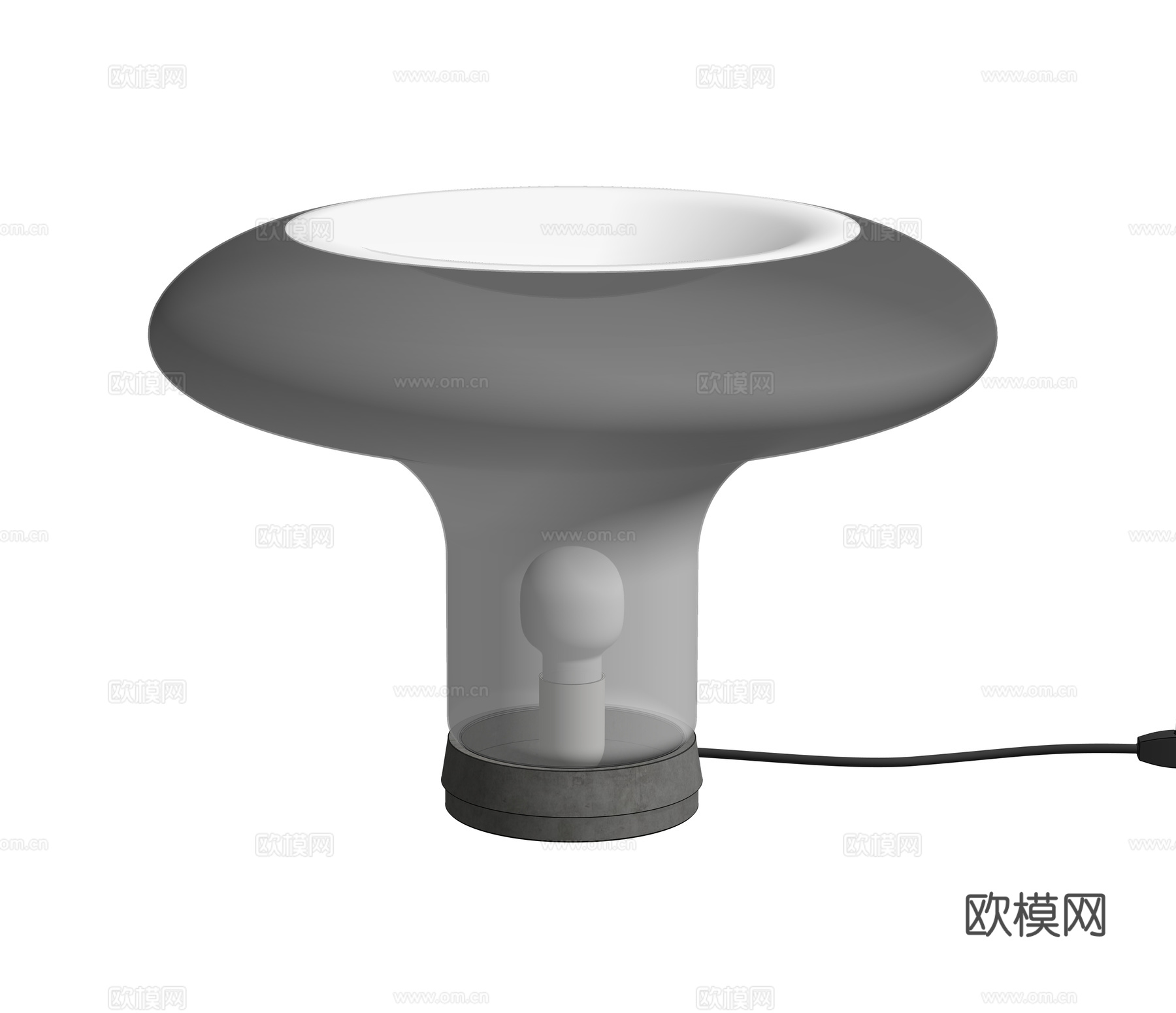 Artemide 玻璃台灯 蘑菇台灯su模型