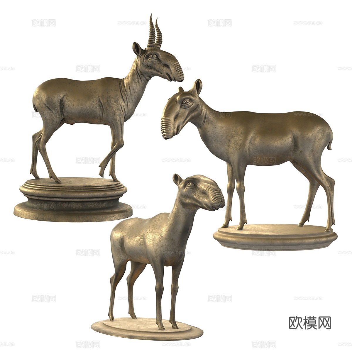 萨伊加雕塑3d模型下载