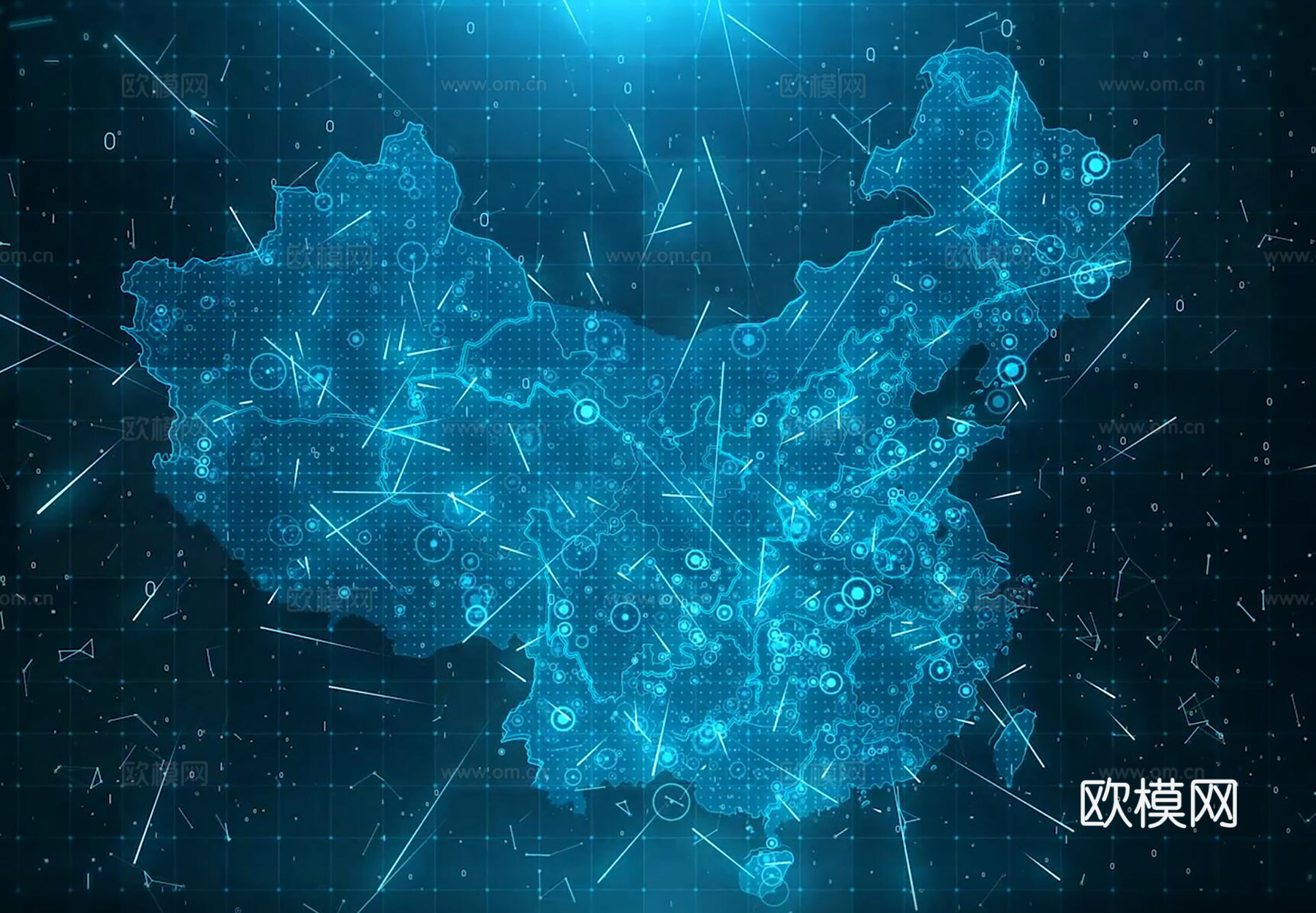 现代屏幕 科技地图电子屏幕贴图下载