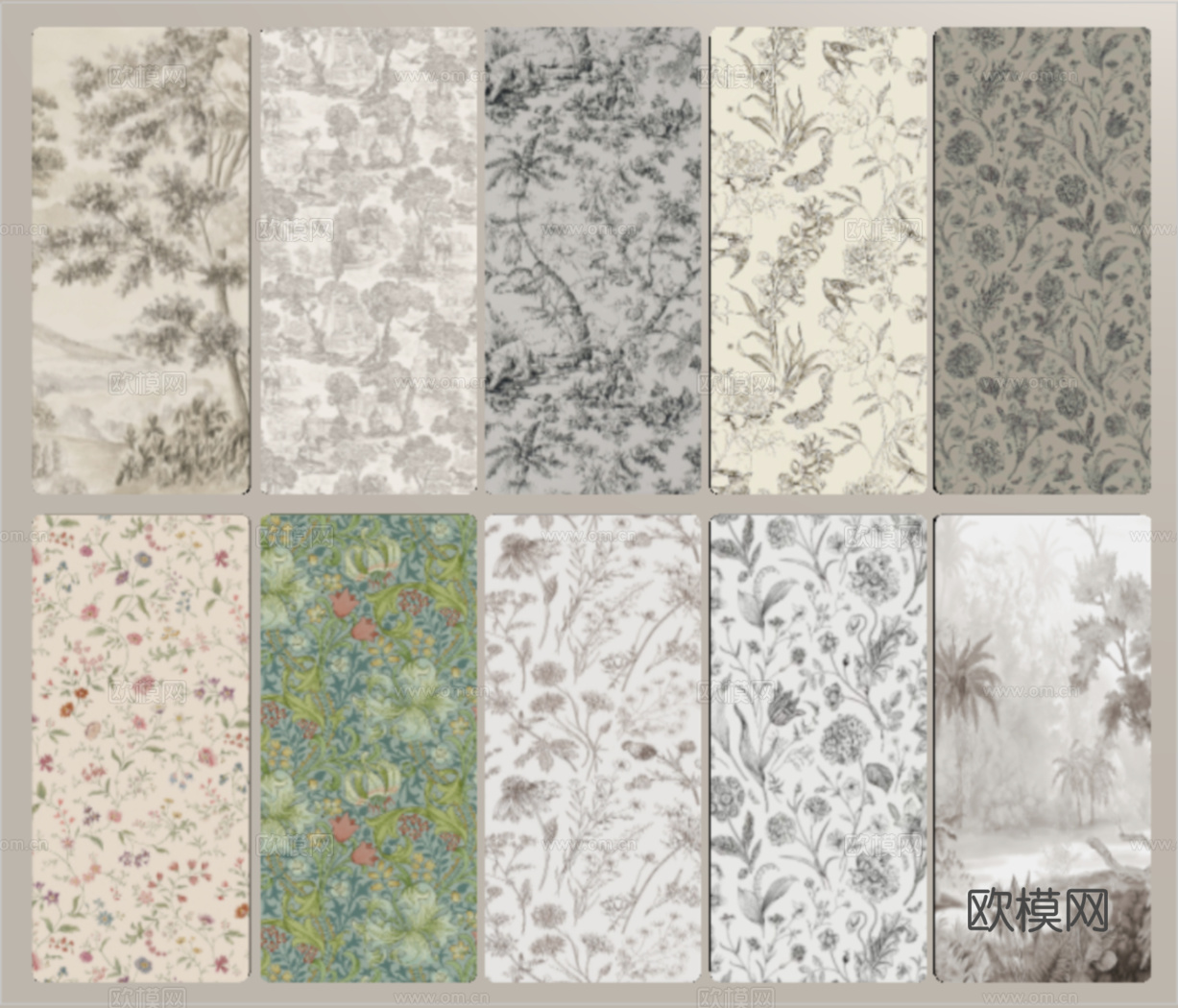 法式花砖 地砖 复古砖 仿古砖su模型