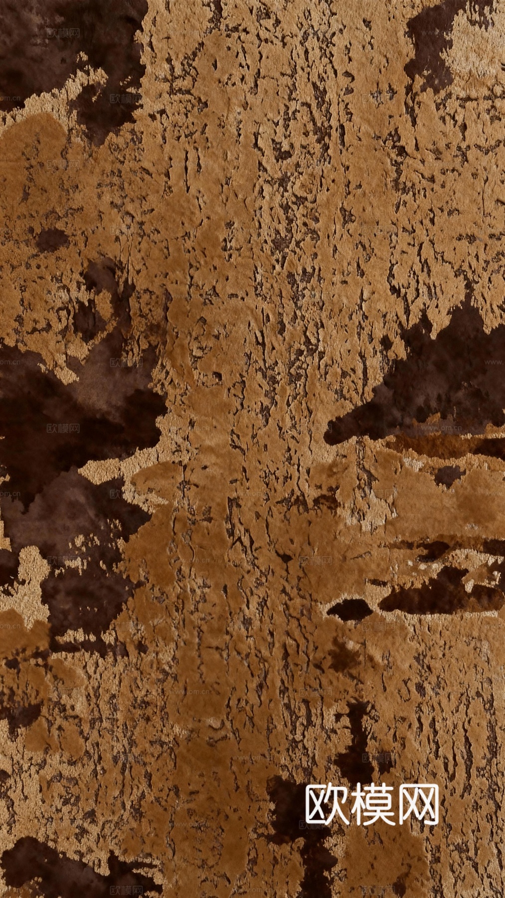 抽象豹纹地毯 动物皮毛地毯 深咖色斑点地毯 咖色地毯 野兽派