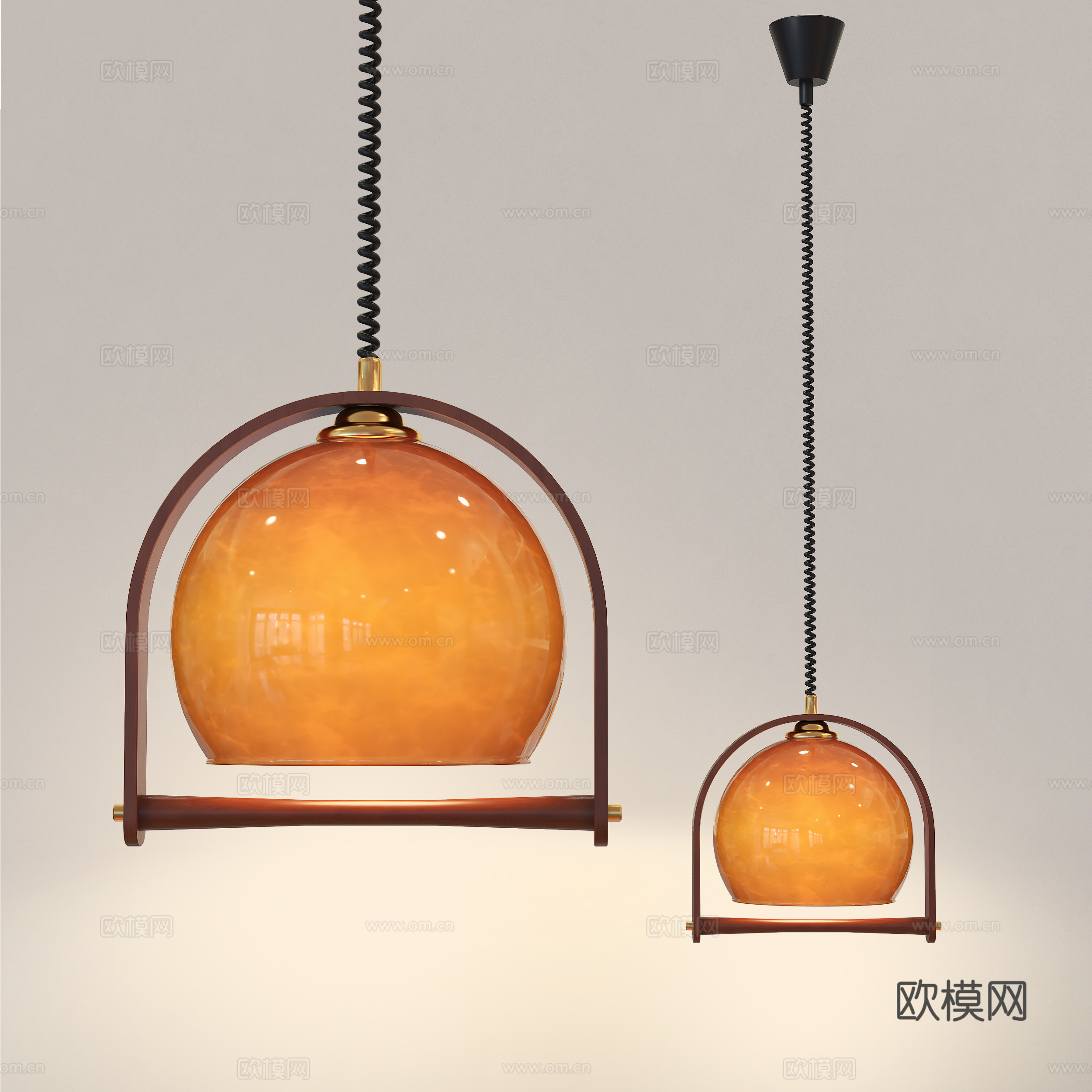 中古风吊灯 侘寂风吊灯 轻法式复古吊灯 餐厅吊灯 卧室吊灯su模型