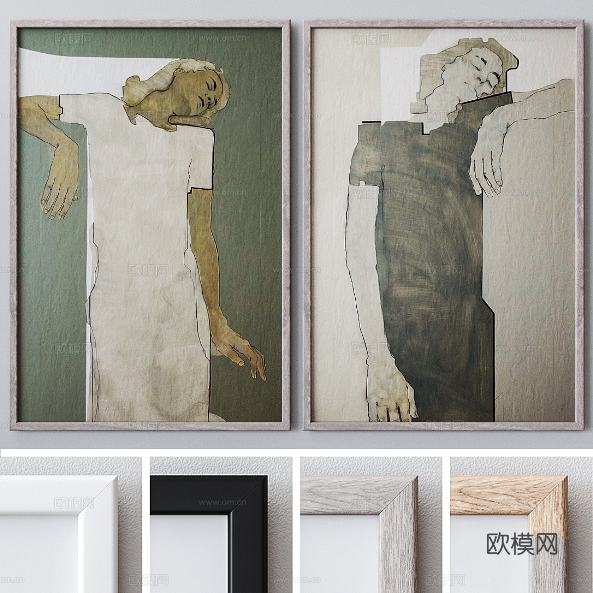 相框套装 13263d模型下载